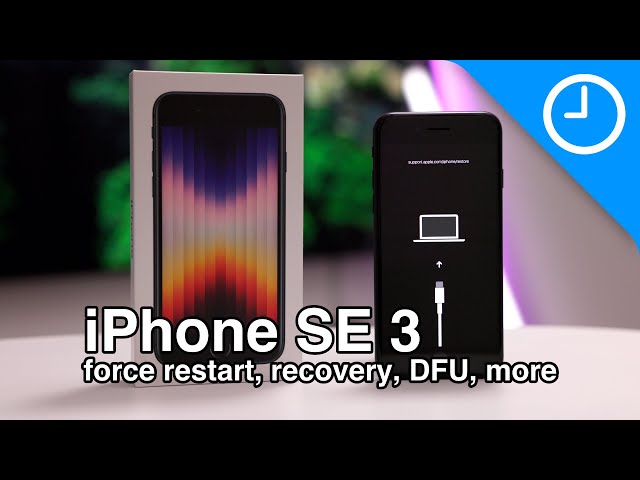 iPhone SE 3: how to force restart, recovery mode, DFU mode, etc.