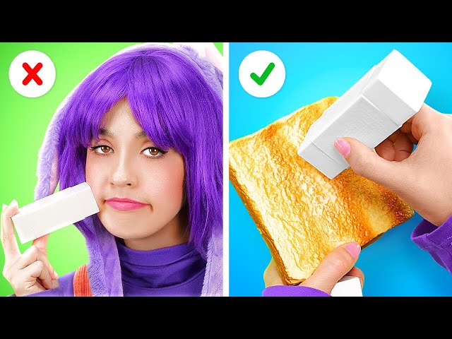 TRYING CRAZY FOOD HACKS || Cool Life Hacks with Your Favorite Food! Easy DIY Tips by 123 GO! FOOD