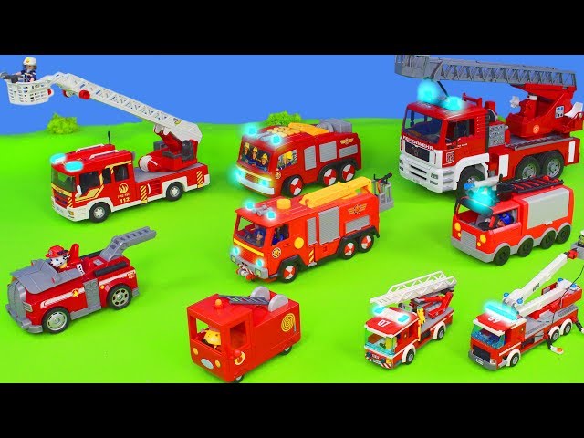 Verschiedene Spielzeug Feuerwehrautos für Kinder