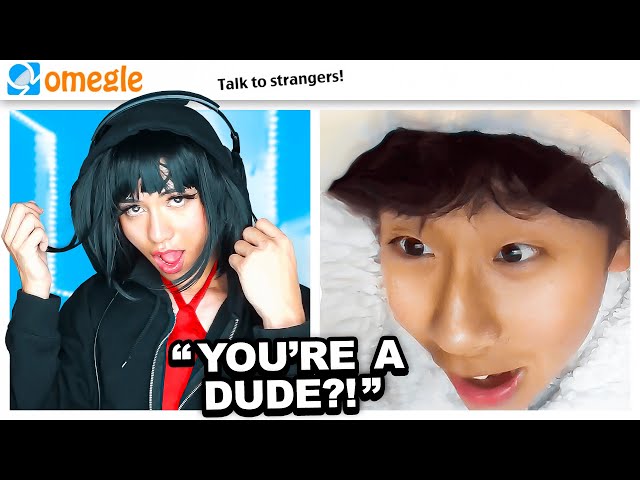 Strangers React to Being CATFISHED Omegle!