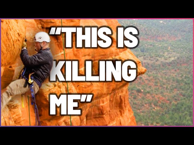 Fear And Pain Overwhelm Rock Climber On A Cliff's Edge | Freddie Flintoff Vs The World