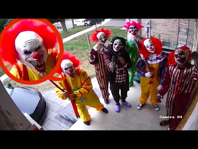 when you see these clowns outside your house, lock your doors and do NOT let them in! (they are bad)
