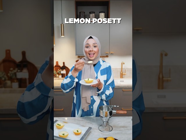 Lemon posset 🍋😍 Receptet hittar du i kommentarsfältet ✨ #shorts #recept