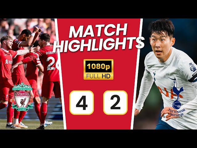 Liverpool vs Tottenham (4-2) | All Goals & Highlights | Salah, Richarlison, Son & What goal Elliott🔥
