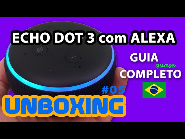 ECHO DOT COM ALEXA EM PORTUGUÊS BRASILEIRO