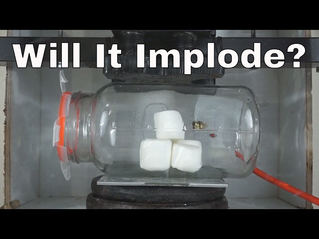What Happens When You Crush A Vacuum Chamber With A Hydraulic Press While Under Vacuum?
