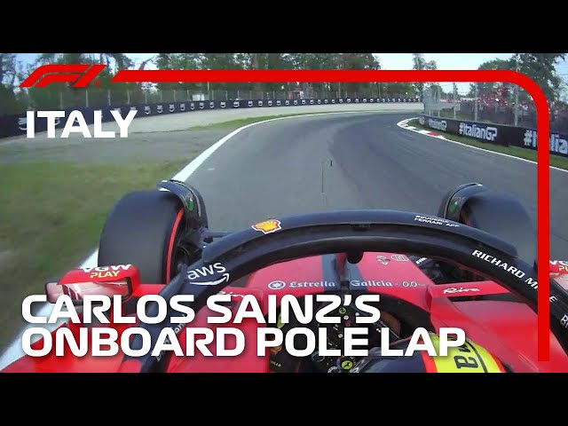 Carlos Sainz's Pole Lap | 2023 Italian Grand Prix | Pirelli
