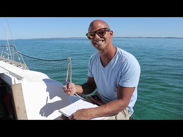 ALL ELECTRIC SAILBOAT motor range test | 50 | Beau and Brandy Sailing