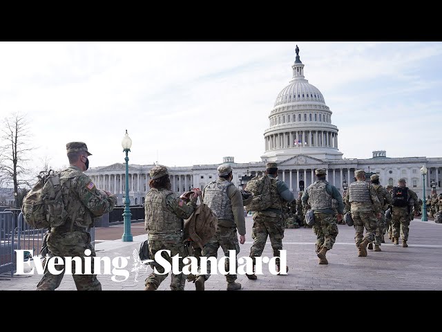 Thousands of troops arrive in Washington DC ahead of Joe Biden's inauguration