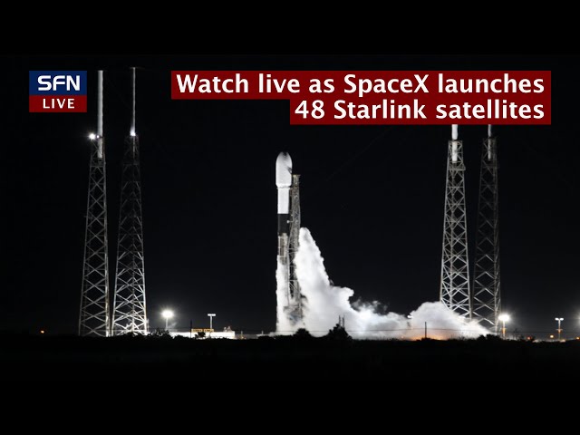 Watch live as SpaceX launches a Falcon 9 rocket with 50 satellites