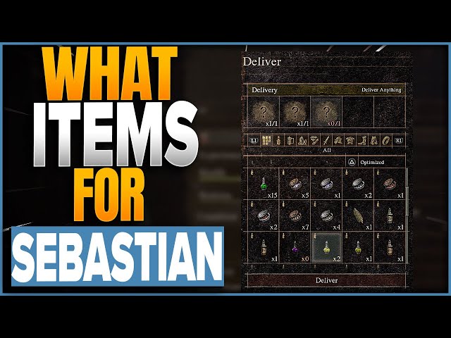 What Items To Give To Sebastian In Dragon's Dogma 2