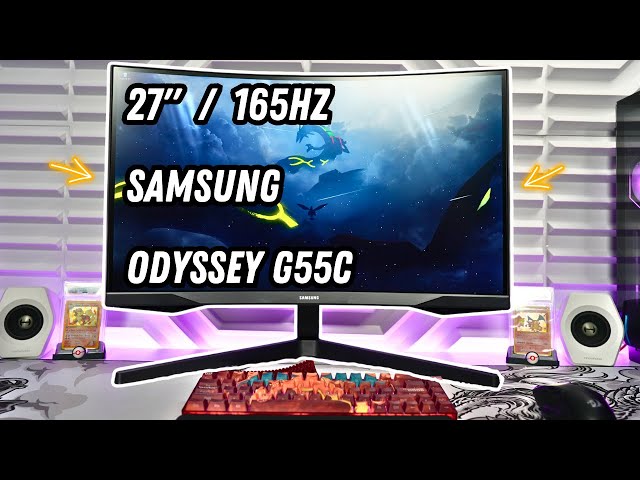 Samsung Odyssey G55C 27" G5 Curved Gaming Monitor Review : Under $300 165Hz LS27CG552ENXZA