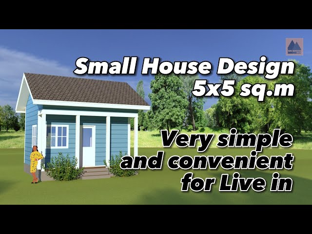 Small House Design 5x5sqm American Style | INSPIRASI RUMAH