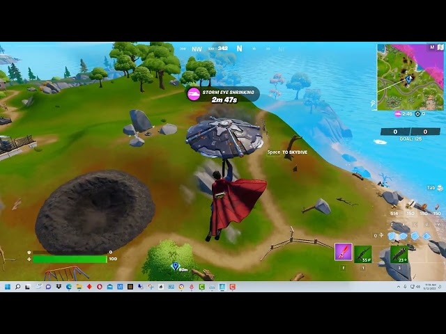 Fortnite - How to Plant Saplings at Bomb Crater Clusters