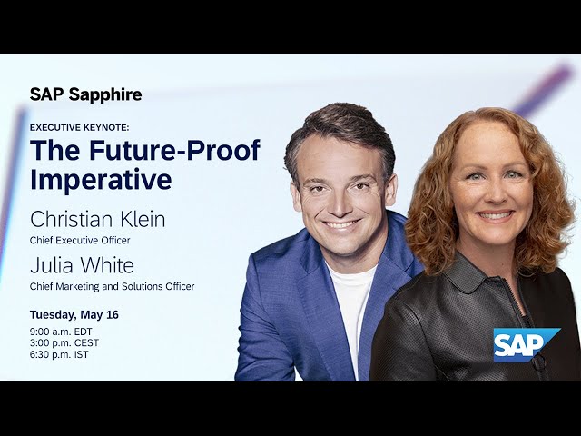The Future Proof Imperative | SAP Sapphire 2023 Full Keynote