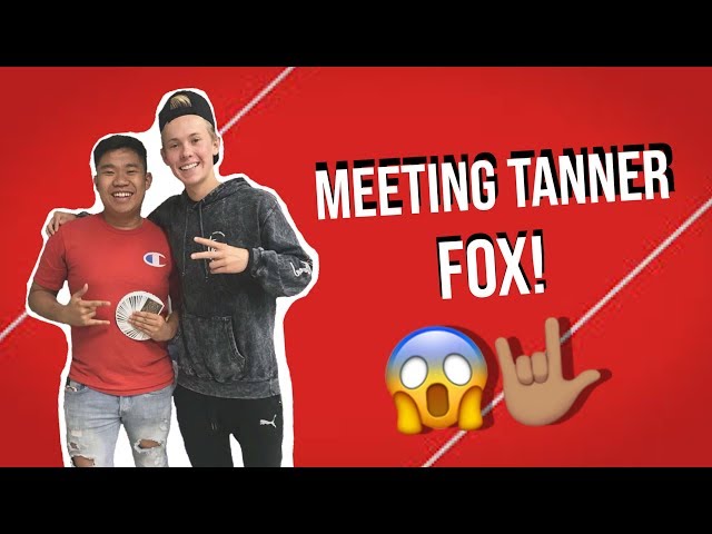 MEETING TANNER FOX AT MY SCHOOL!!