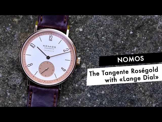 REVIEW: The New Nomos Tangente Rosegold Neomatik, The Return of The Lange Dial
