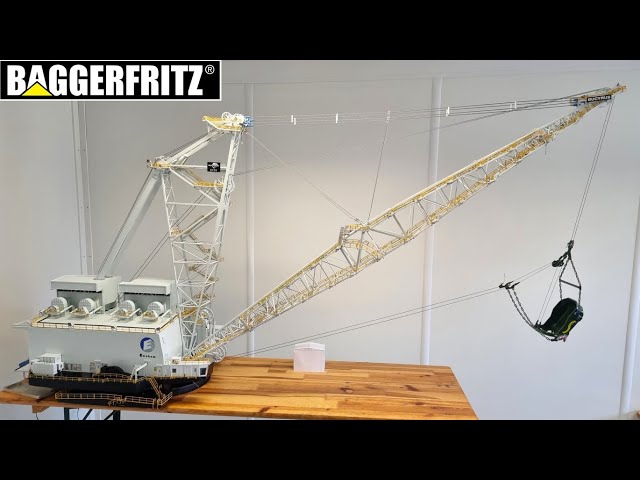 RC Bucyrus 8750 dragline - first digging tests