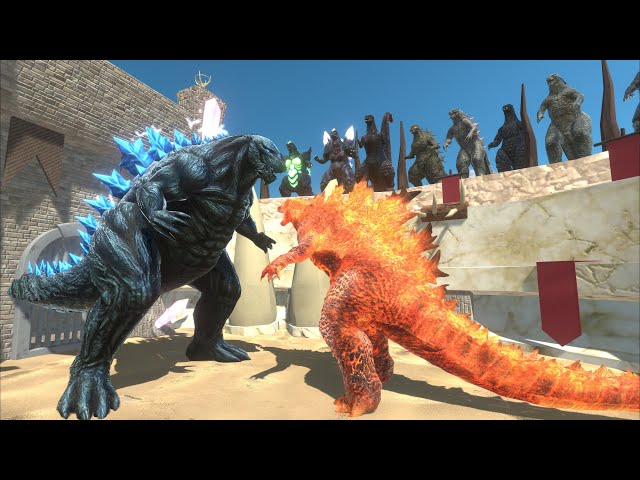 Thermonuclear Godzilla Vs. All Godzilla  - Animal Revolt Battle Simulator