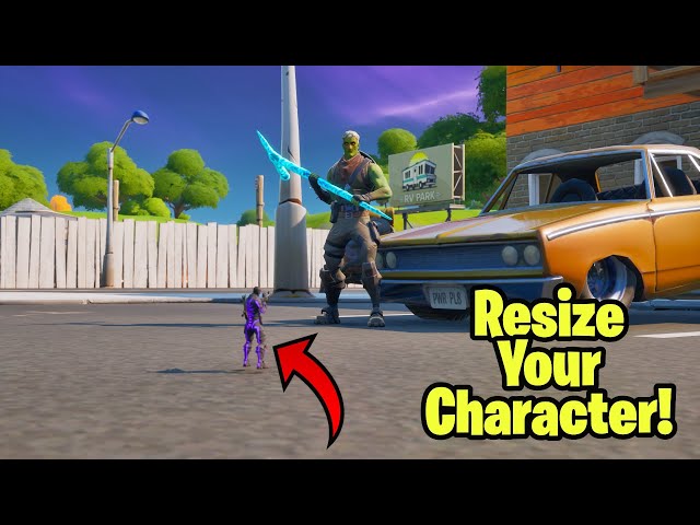 How To Resize Your Character In Fortnite Glitch (Become Tiny Or Giant) Fortnite glitch