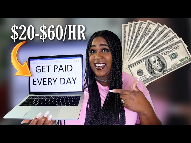 8 Legit Websites That Will Pay You DAILY (Easy Work From Home Jobs No Experience)