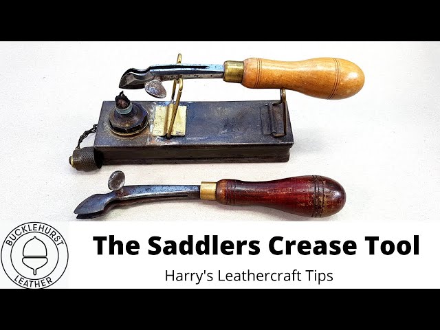 Using The Saddlers Double Screw Crease Tool