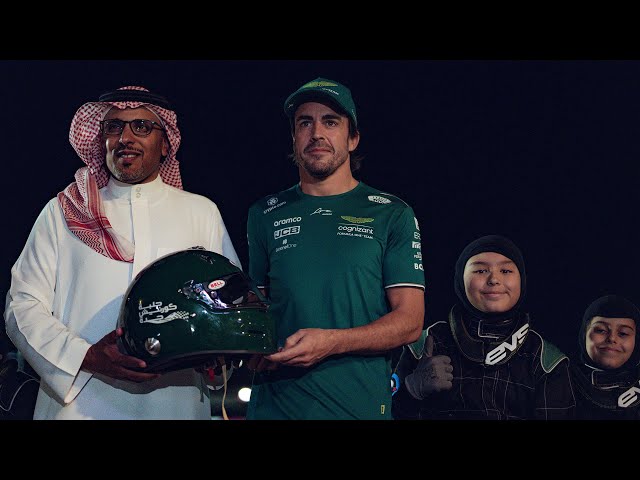 Fernando Alonso and AMF1 inspire the next generation of karting talent in Jeddah | Aramco