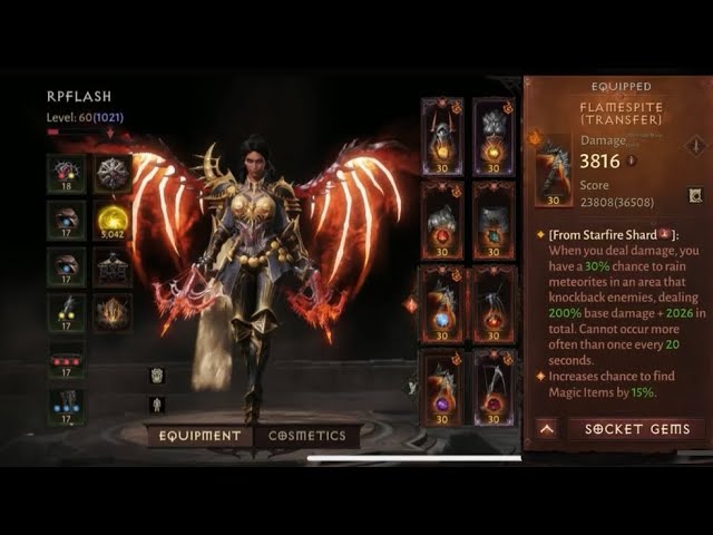 Testing the NEW gem feature in PVP | Diablo Immortal [RP FLASH]