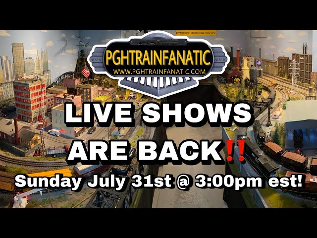 PGHTRAINFANATIC LIVE SHOWS ARE BACK‼️ O scale LIONEL/MTH trains on my layout! + giveaway!!!
