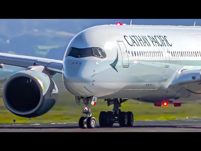30 Minutes of AWESOME Auckland Airport Spotting | A340 A350 A330 B777 B787 MD11