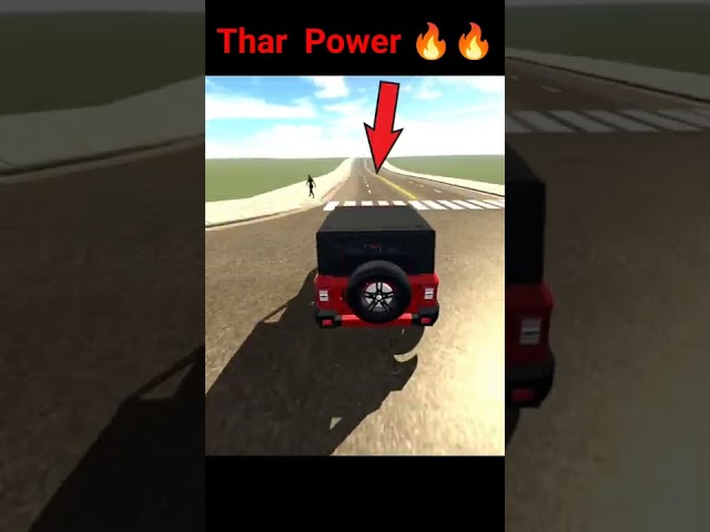 Thar Power 😱😱 | Indian bike driving 3d game | #youtubeshorts #shorts