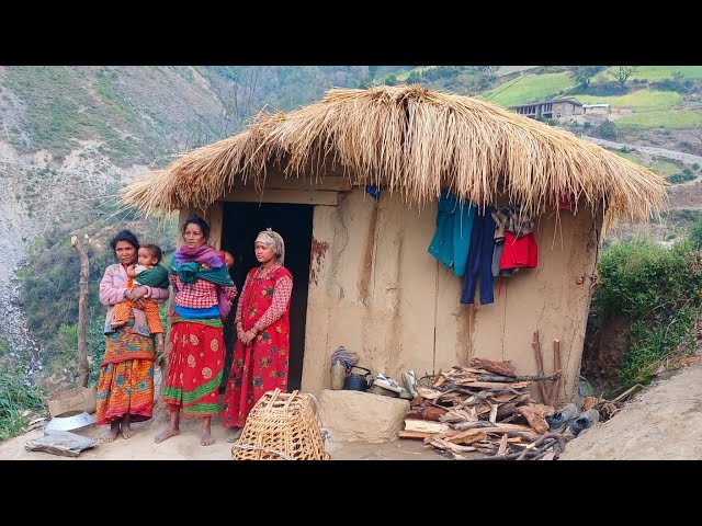 Rural life of Nepali dally village lifestyle ||Himalayan simple Nepali Beautiful village completion