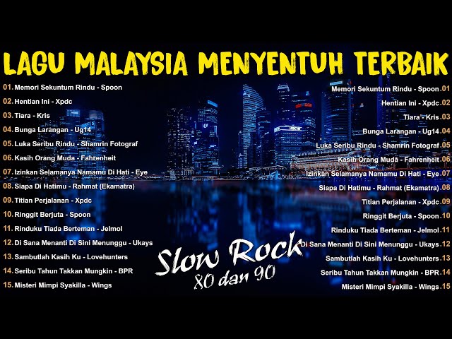Lagu Slow Rock LEGENDA Malaysia - Lagu Rock Kapak Malaysia 80-90an Terbaik - Lagu Malaysia Populer