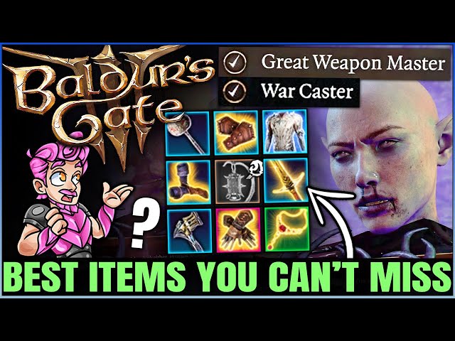 Baldur's Gate 3 - Get a Free Extra Feat & 11 BROKEN Magic Items, Weapons & Armor - Best Gear Guide!