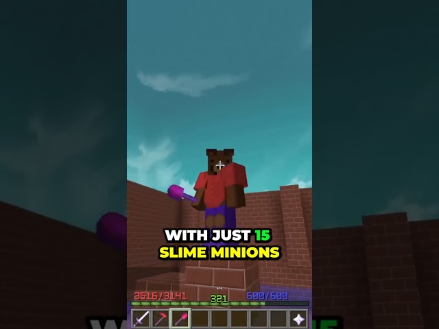 1 MONTH AFK WITH SLIME MINIONS! (Hypixel Skyblock)