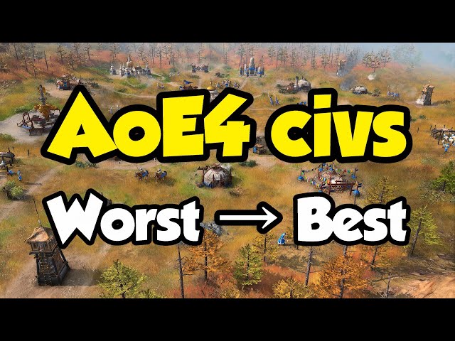 AoE4 civs from worst to best (according to the stats!)