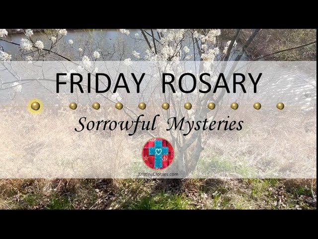 Friday Rosary • Sorrowful Mysteries of the Rosary 💜 April 26, 2024 VIRTUAL ROSARY - MEDITATION