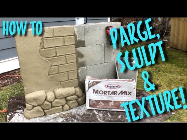 How to PARGE and SCULPT with Rapid Set Mortar Mix (Part A)