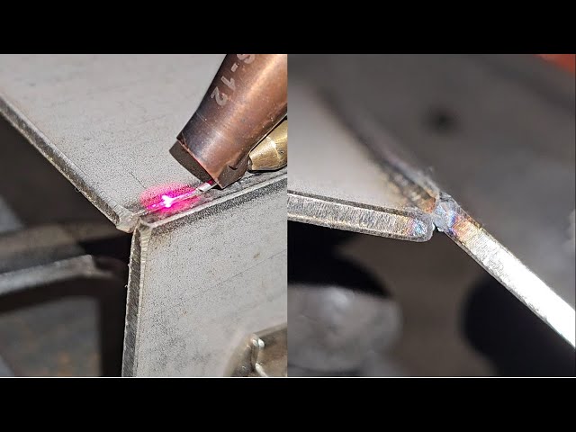 What happens when you hit a 2mm laser welded sharp edge hard?