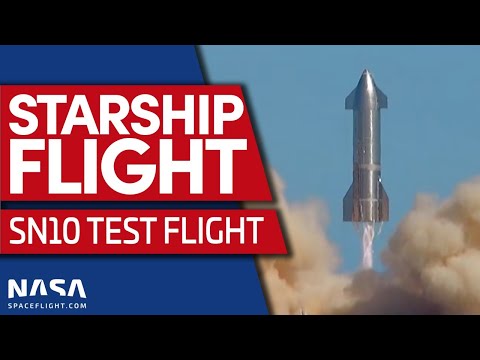 Full Replay: Starship SN10 Flight Test, Landing, and Post-Flight BOOM!