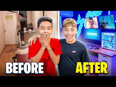 Surprising a Fan with His DREAM Gaming Room!