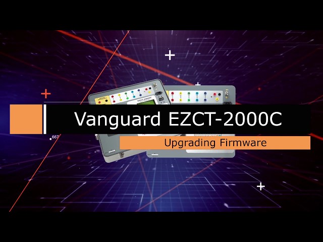 Upgrading the Firmware on the Vanguard EZCT-2000C Current Transformer Tester