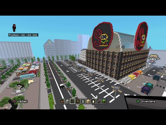 Live Minecraft building city # 166 (someman 100)