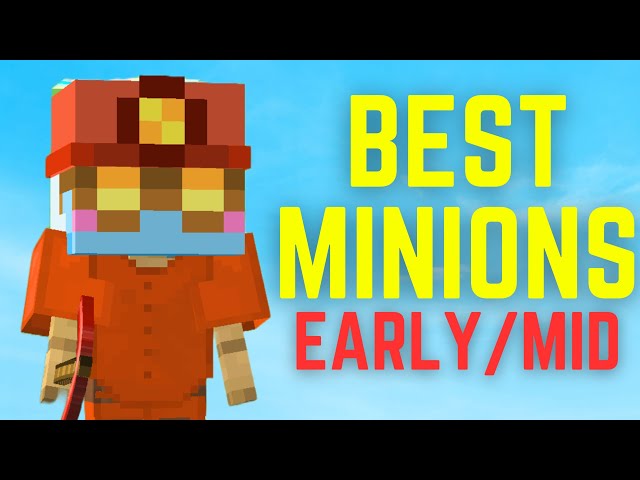 BEST MINIONS FOR EARLY/MID GAME IN HYPIXEL SKYBLOCK!