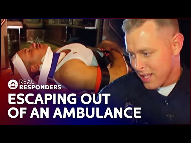 Cops Chase Drunk Driver After Escape From Ambulance | Cops | Real Responders