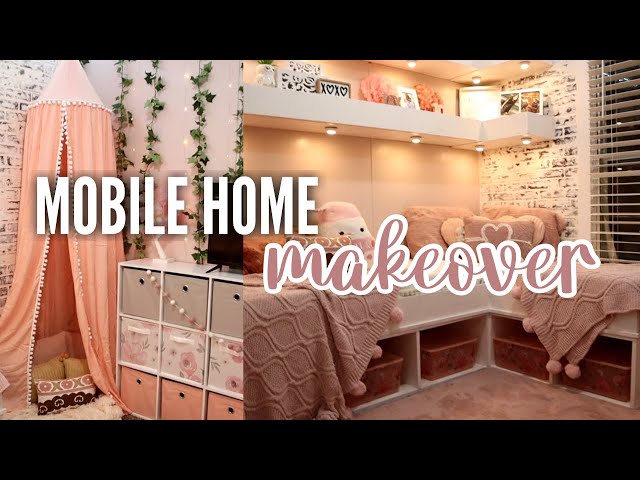 *EXTREME*single wide mobile home bedroom makeover | mobile home transformation | WE MADE CUSTOM BEDS