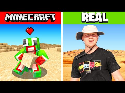 Minecraft, But I Survive In a REAL Desert