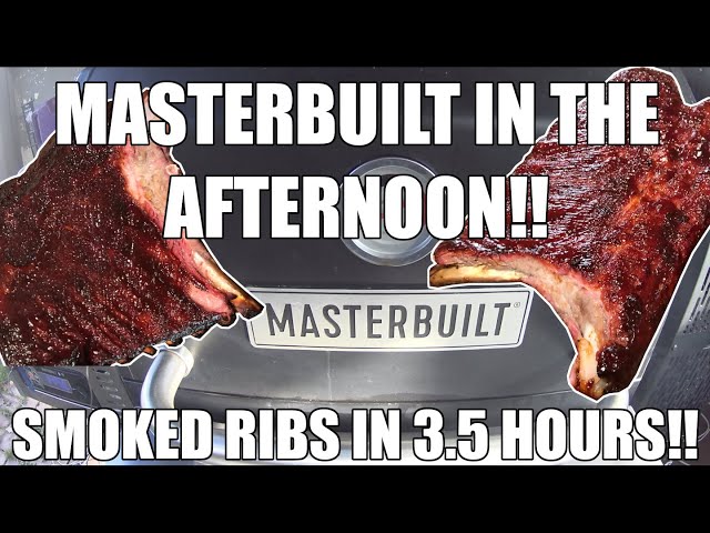 Smoked Pork Ribs in 3.5 Hours | Masterbuilt 800 Gravity Series