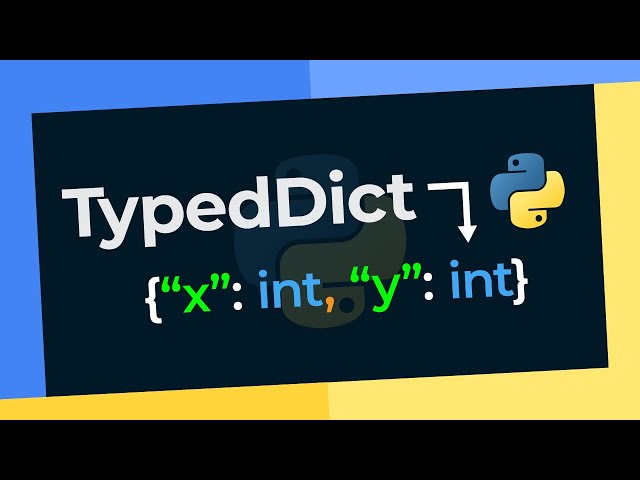 "TypedDict" In Python Is Actually AWESOME!