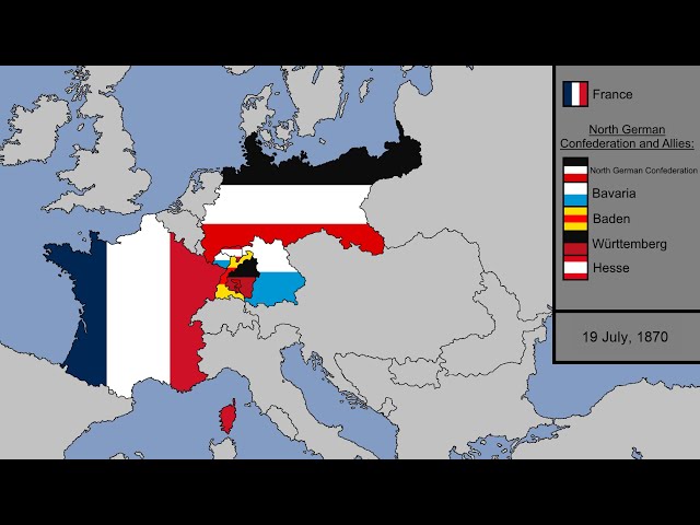The Franco - Prussian War with Flags: Every Day
